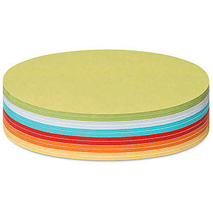 300 Stick-It Cards, oval, assorted